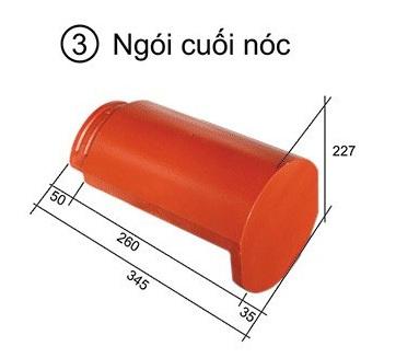 Ngói Cuối Nóc SA01 (SA07, SA08, SA15, SA12)