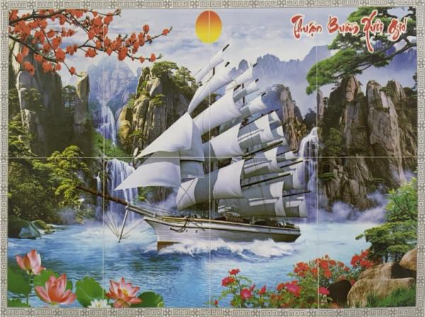 Painting Tiles (1m2 x 1m8) Thuan Buom Xuoi Gio A810